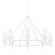 Torch Eight Light Chandelier in White Plaster (70|6648-WP)