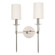 Amherst Two Light Wall Sconce in Polished Nickel (70|8512-PN)