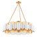 Banks 12 Light Chandelier in Gold Leaf (70|8534-GL/WH)