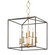 Richie Eight Light Lantern in Aged Brass/Black (70|BKO151-AGB/BK)