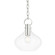 Lina One Light Small Pendant in Polished Nickel (70|BKO252-PN)