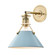 Painted No. 2 One Light Wall Sconce in Aged Brass (70|MDS350-AGB/BB)