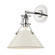 Painted No.2 One Light Wall Sconce in Polished Nickel/Off White (70|MDS350-PN/OW)