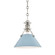 Painted No.2 One Light Pendant in Polished Nickel/Blue Bird (70|MDS351-PN/BB)