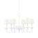 Windsor Six Light Chandelier in White Plaster (70|MDS432-WP)