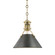 Metal No. 2 One Light Pendant in Aged Brass/Distressed Bronze (70|MDS951-ADB)