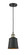 Franklin Restoration LED Mini Pendant in Black Antique Brass (405|201C-BAB-M9-BK-LED)