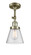 Franklin Restoration LED Semi-Flush Mount in Antique Brass (405|201F-AB-G64-LED)