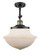 Franklin Restoration LED Semi-Flush Mount in Black Antique Brass (405|201F-BAB-G541-LED)