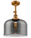 Franklin Restoration LED Semi-Flush Mount in Brushed Brass (405|201F-BB-G73-L-LED)