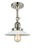 Franklin Restoration LED Semi-Flush Mount in Polished Nickel (405|201F-PN-G1-LED)