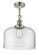 Franklin Restoration LED Semi-Flush Mount in Polished Nickel (405|201F-PN-G72-L-LED)