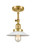 Franklin Restoration LED Semi-Flush Mount in Satin Gold (405|201F-SG-G1-LED)