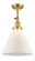 Franklin Restoration LED Semi-Flush Mount in Satin Gold (405|201F-SG-G41-L-LED)