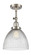 Franklin Restoration LED Semi-Flush Mount in Brushed Satin Nickel (405|201F-SN-G222-LED)