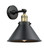 Franklin Restoration One Light Wall Sconce in Black Antique Brass (405|203-BAB-M10-BK)