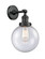 Franklin Restoration LED Wall Sconce in Matte Black (405|203-BK-G204-8-LED)