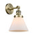 Franklin Restoration One Light Wall Sconce in Antique Brass (405|203SW-AB-G41)