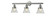 Franklin Restoration Three Light Bath Vanity in Polished Nickel (405|205-PN-G62)