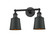 Franklin Restoration LED Bath Vanity in Matte Black (405|208L-BK-M9-BK)