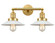 Franklin Restoration Two Light Bath Vanity in Satin Gold (405|208-SG-G1)