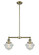 Franklin Restoration LED Island Pendant in Antique Brass (405|209-AB-G534-LED)
