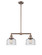 Franklin Restoration LED Island Pendant in Antique Copper (405|209-AC-G74-LED)