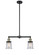 Franklin Restoration Two Light Island Pendant in Black Antique Brass (405|209-BAB-G184S)