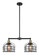 Franklin Restoration Two Light Island Pendant in Black Antique Brass (405|209-BAB-G73-CE)