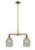 Franklin Restoration Two Light Island Pendant in Brushed Brass (405|209-BB-G262)