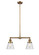 Franklin Restoration Two Light Island Pendant in Brushed Brass (405|209-BB-G64)