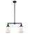 Franklin Restoration Two Light Island Pendant in Matte Black (405|209-BK-G181)