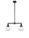 Franklin Restoration LED Island Pendant in Matte Black (405|209-BK-G322-LED)