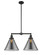 Franklin Restoration Two Light Island Pendant in Matte Black (405|209-BK-G43-L)