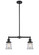 Franklin Restoration Two Light Island Pendant in Oil Rubbed Bronze (405|209-OB-G182S)