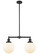 Franklin Restoration Two Light Island Pendant in Oil Rubbed Bronze (405|209-OB-G201-8)