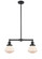 Franklin Restoration Two Light Island Pendant in Oil Rubbed Bronze (405|209-OB-G321)