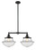 Franklin Restoration Two Light Island Pendant in Oil Rubbed Bronze (405|209-OB-G542)