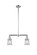 Franklin Restoration Two Light Island Pendant in Polished Chrome (405|209-PC-G182S)