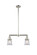 Franklin Restoration Two Light Island Pendant in Polished Nickel (405|209-PN-G182S)
