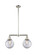 Franklin Restoration LED Island Pendant in Polished Nickel (405|209-PN-G202-8-LED)