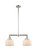 Franklin Restoration Two Light Island Pendant in Polished Nickel (405|209-PN-G71)