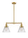 Franklin Restoration LED Island Pendant in Satin Gold (405|209-SG-G42-LED)