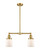 Franklin Restoration LED Island Pendant in Satin Gold (405|209-SG-G51-LED)