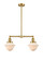 Franklin Restoration LED Island Pendant in Satin Gold (405|209-SG-G531-LED)