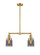 Franklin Restoration LED Island Pendant in Satin Gold (405|209-SG-G53-LED)