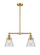 Franklin Restoration LED Island Pendant in Satin Gold (405|209-SG-G62-LED)