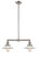 Franklin Restoration Two Light Island Pendant in Brushed Satin Nickel (405|209-SN-G1)