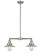 Franklin Restoration Two Light Island Pendant in Brushed Satin Nickel (405|209-SN-G2)
