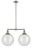 Franklin Restoration LED Island Pendant in Brushed Satin Nickel (405|209-SN-G204-12-LED)